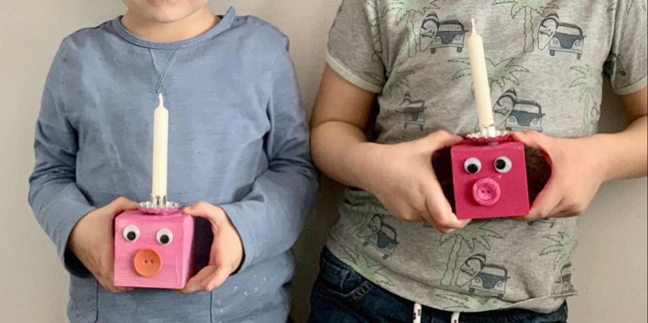 DIY sinnvolle Glücksbringer mit Kindern selber machen: Fliegenpilz Zettelhalter und Herzenschweinchen